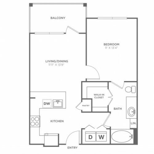 The Bell | 1 bed 1 bath | from 637 square feet