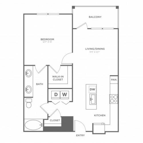 The Clark | 1 bed 1 bath | from 768 square feet