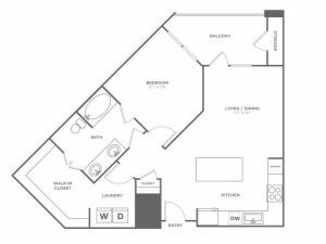 The Throckmorton | 1 bed 1 bath | from 826 square feet