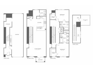The Perry | 2 bed 3 bath | from 1544 square feet