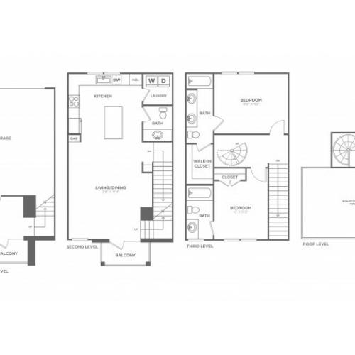 The Sterling | 2 bed 3 bath | from 1269 square feet