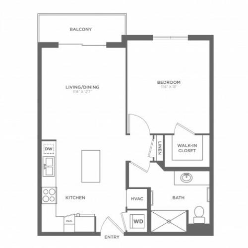 Dali | 1 bed 1 bath | from 660 square feet