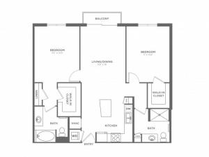 Chihuly | 2 bed 2 bath | from 1095 square feet