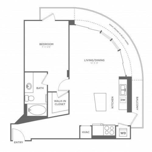 O\'Keefe | 1 bed 1 bath | from 773 square feet