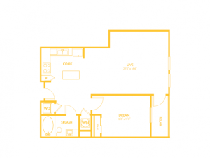 A11 | 1 bed 1 bath | from 873 square feet