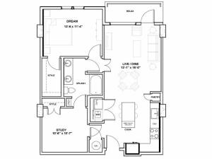 The Jones Tower | 1 bed 1 bath | from 903 square feet