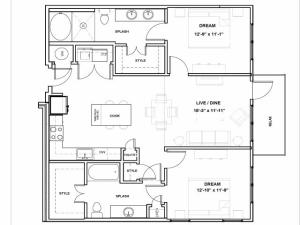 CityPlace Podium | 2 bed 2 bath | from 1125 square feet