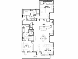 The Crow Tower PH | 2 bed 2 bath | from 1865 square feet