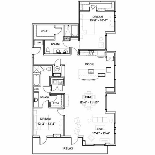 The Crow Tower PH | 2 bed 2 bath | from 1865 square feet