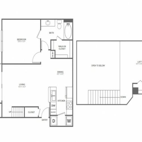 A4 | 1 bed 1 bath | from 957 square feet