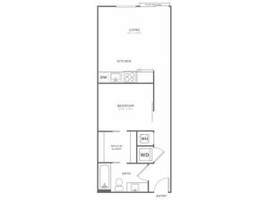 A6 | 1 bed 1 bath | from 587 square feet