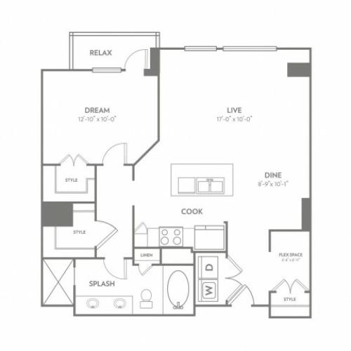 Radiant | 1 bed 1 bath | from 954 square feet