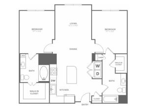 B1 | 2 bed 2 bath | from 1193 square feet