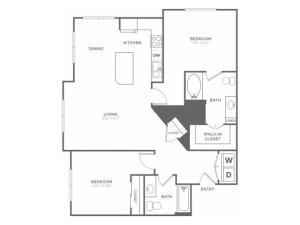 B5 | 2 bed 2 bath | from 1171 square feet