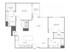 B2 | 2 bed 2 bath | from 1163 square feet