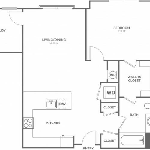Elm East | 1 bed 1 bath | from 863 square feet