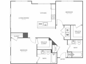 Hawthorn West | 2 bed 2 bath | from 1157 square feet