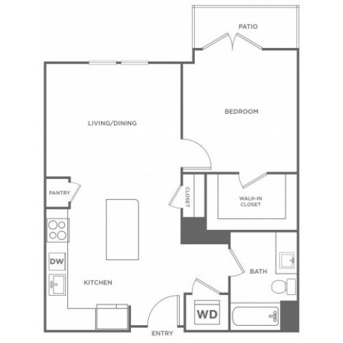 Walnut West | 1 bed 1 bath | from 770 square feet