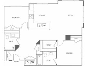 Willow West | 2 bed 2 bath | from 1259 square feet