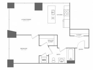 1H Brin | 1 bed 1 bath | from 782 square feet