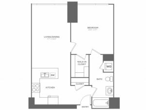 1 bed 1 bath | from 843 square feet