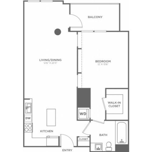 B2 | 1 bed 1 bath | from 810 square feet