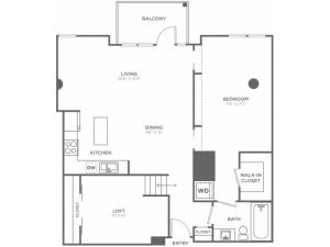 M | 1 bed 1 bath | from 1010 square feet