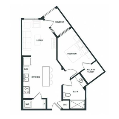 A4 | 1 bed 1 bath | from 703 square feet