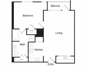 I1 | 1 bed 1 bath | from 663 square feet
