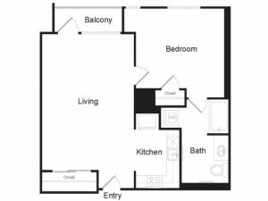 J1 | 1 bed 1 bath | from 680 square feet