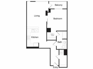 A5 | 1 bed 1 bath | from 902 square feet
