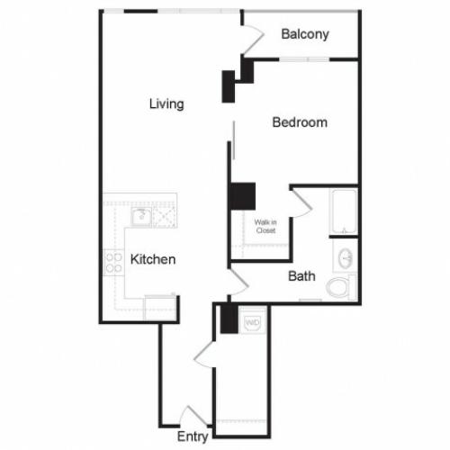 A7 | 1 bed 1 bath | from 908 square feet