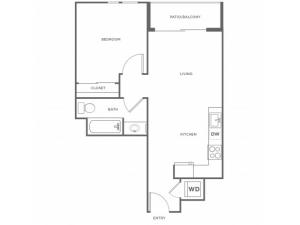 1b | 1 bed 1 bath | from 652 square feet