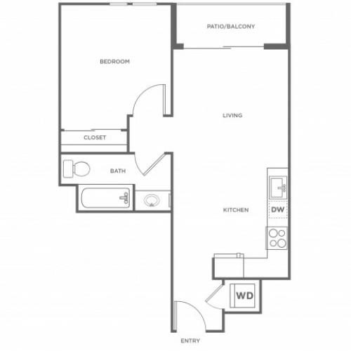 1b | 1 bed 1 bath | from 652 square feet
