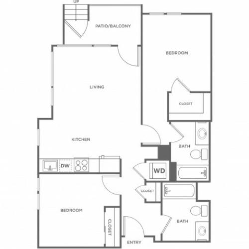 2b | 2 bed 2 bath | from 933 square feet