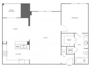 Evans | 1 bed 1 bath | from 1060 square feet