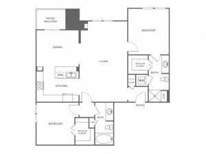Redstone | 2 bed 2 bath | from 1378 square feet