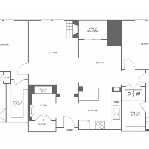 Pike | 2 bed 2 bath | from 1316 square feet