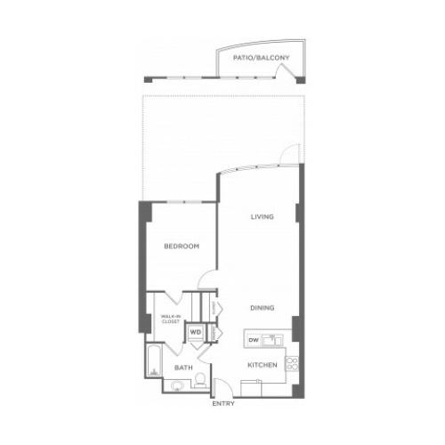 Plan 5 | 1 bed 1 bath | from 704 square feet