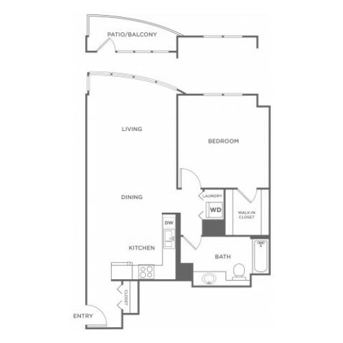 Plan 9 | 1 bed 1 bath | from 752 square feet