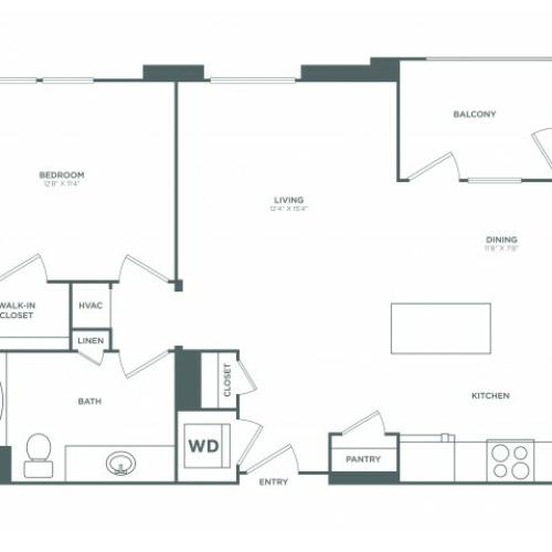 The Huntington | 1 bed 1 bath | from 841 square feet
