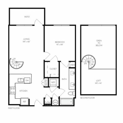 A5 | 1 bed 1 bath | from 870 square feet