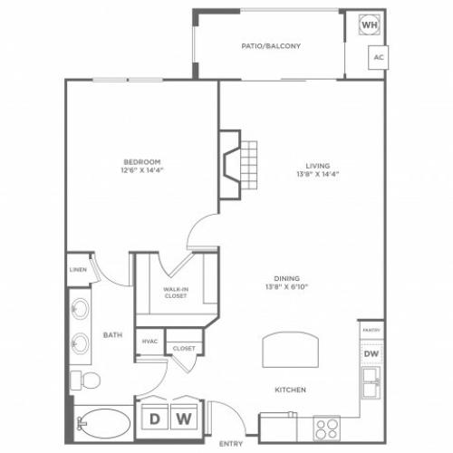 Serenity 2 | 1 bed 1 bath | from 968 square feet