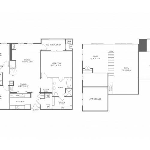 Personality with Loft | 3 bed 2 bath | from 1811 square feet