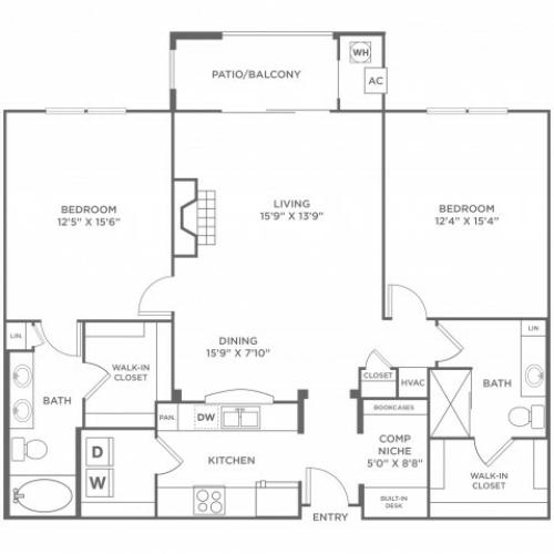 Velocity | 2 bed 2 bath | from 1286 square feet