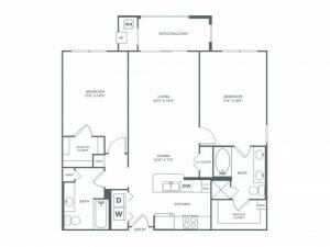 Suitability | 2 bed 2 bath | from 1112 square feet