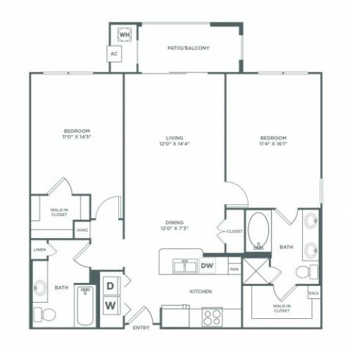 Suitability | 2 bed 2 bath | from 1112 square feet