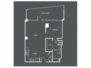 A7-R | 1 bed 1 bath | from 903 square feet
