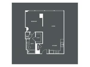 A13-R | 1 bed 1 bath | from 794 square feet
