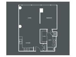 A14-R | 1 bed 1 bath | from 819 square feet